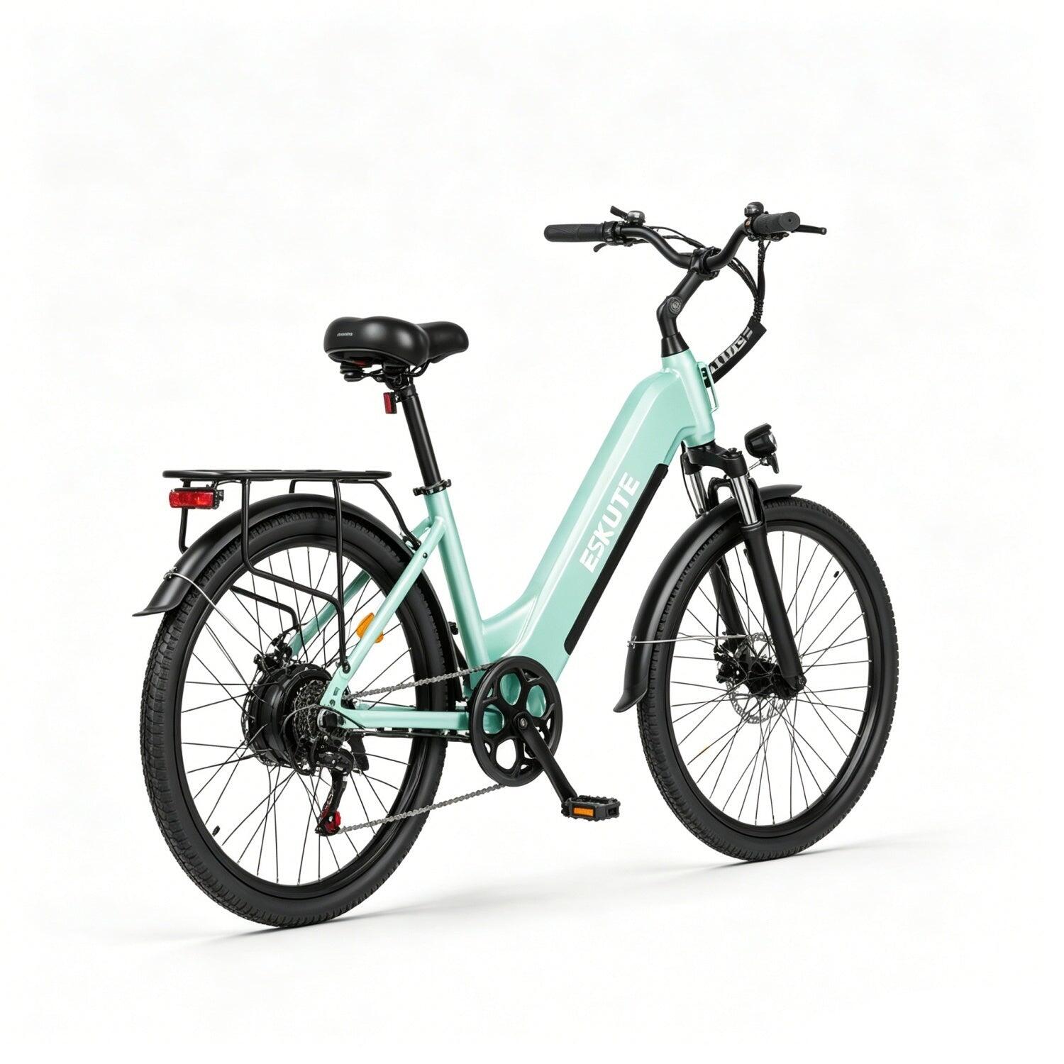 ESKUTE C202 Bicicletta Elettrica 250W 48V17.5Ah 26" Verde 5/5