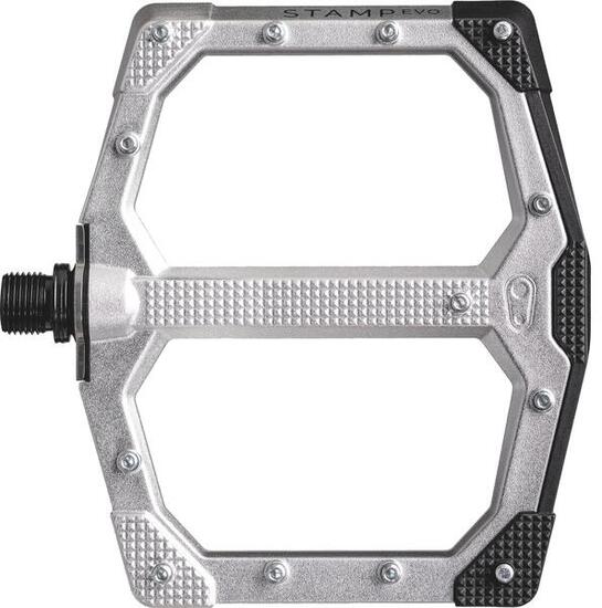 Set platte pedalen Crankbrothers Stamp Evo - Large Zilver