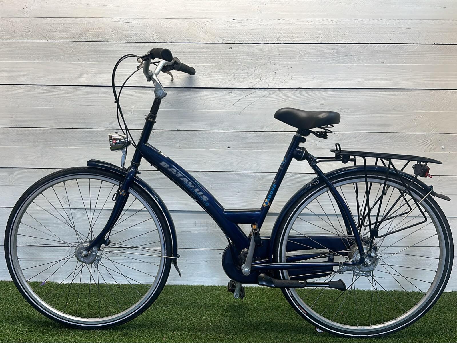 Batavus stadsfiets, 28" blauw, 7 versnellingen, met standaard 2/3