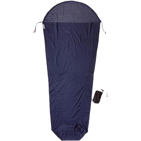 Drap de Sac Cocoon MummyLiner Coton Égyptien Bleu Tuareg Small