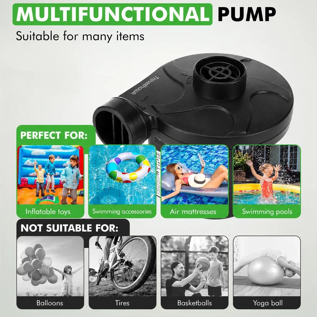 Pompe à air électrique compacte 12 V 220 V 3/6