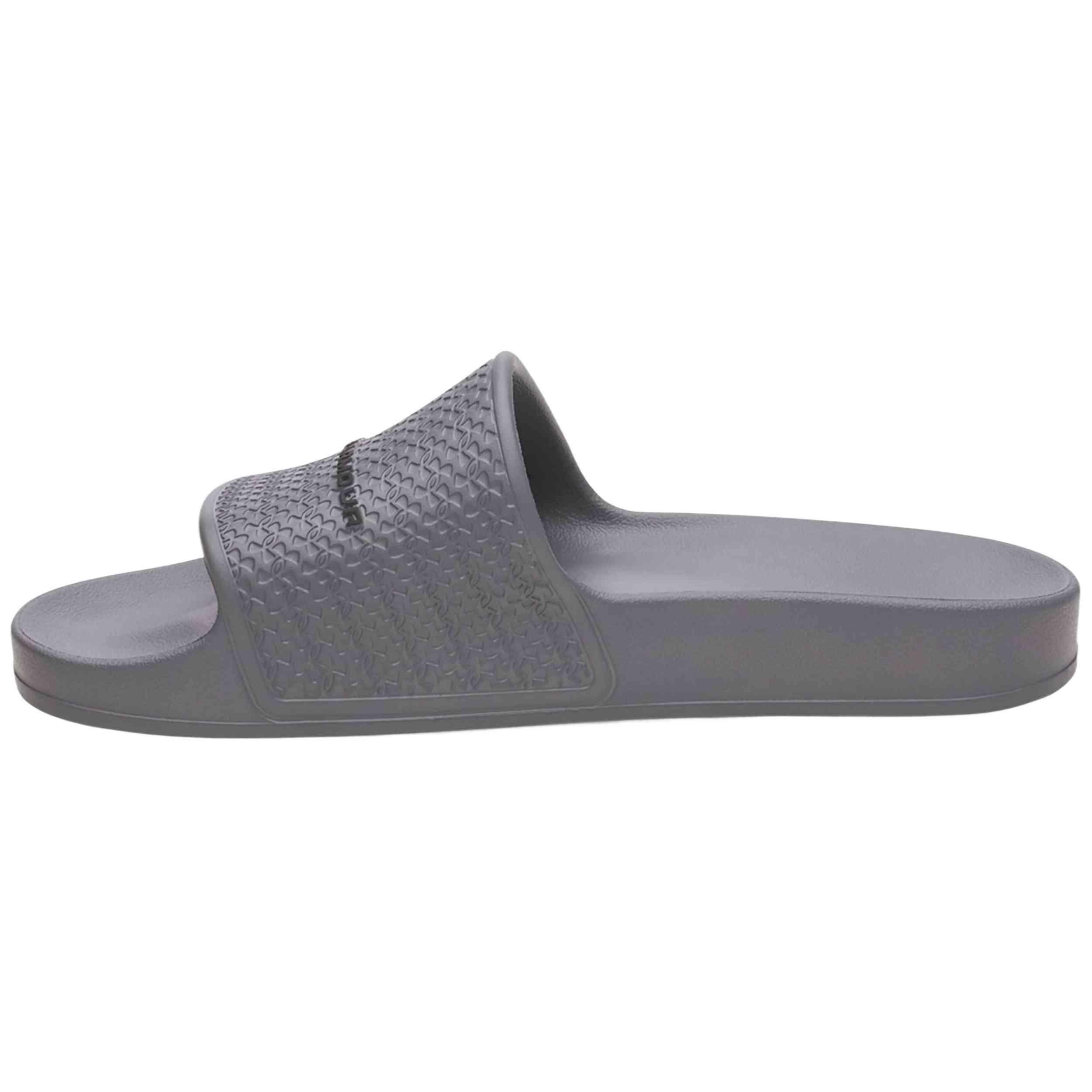 Tongs Under armour modèle Chanclas Under Armour ARMR Slide Lite gri pour unisexe 3/5