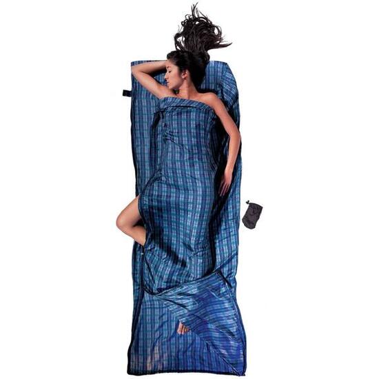 Drap de Sac Cocoon TravelSheet Coupler 100% Soie Checked Silk