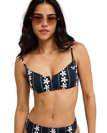 Haut de bikini bralette PRINTED ESSENTIALS BRALETTE Noir Femme