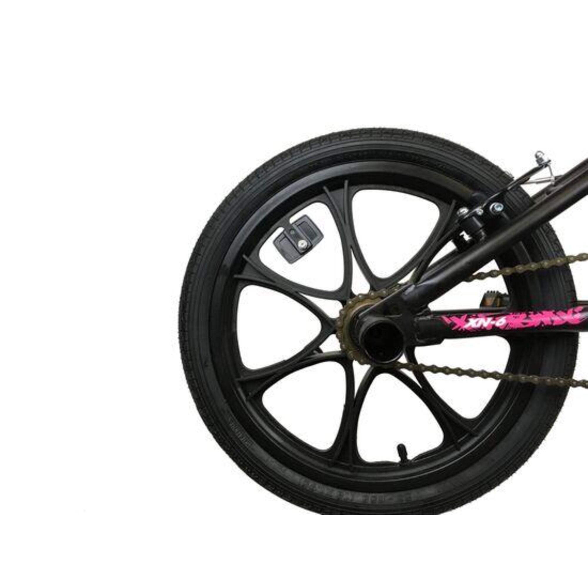 XN-6 BMX Bike Girls Freestyle BMX 18in MAG Wheel Black/Pink 4/5