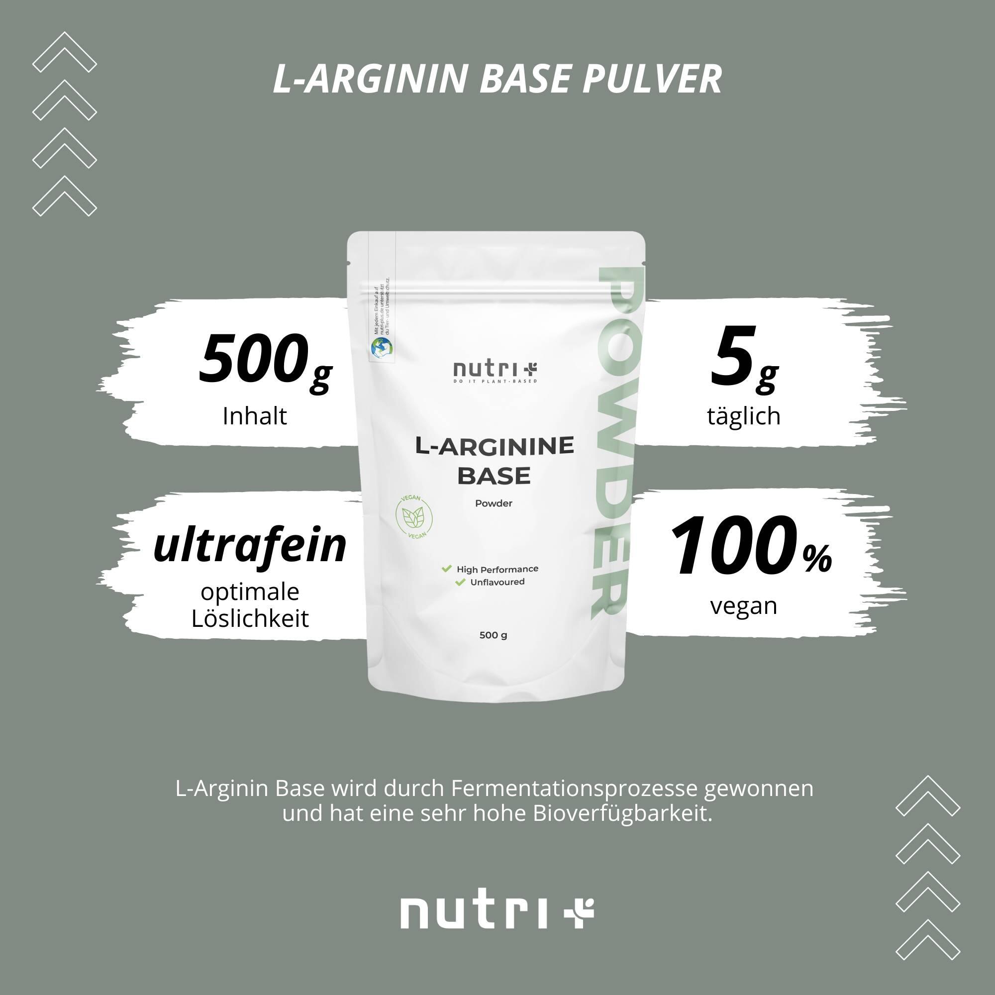 L-Arginin Base Pulver 500g 3/6