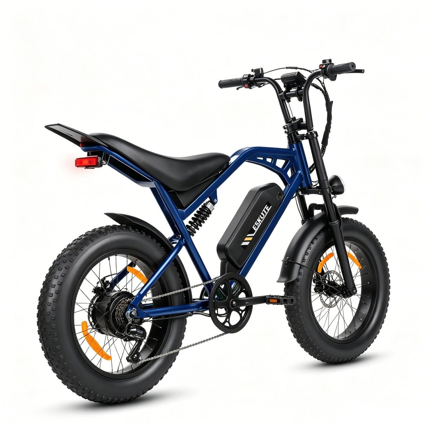 Elektrische Motorfiets ESKUTE V202 250W 48V20.8Ah 20" Blauw 5/5
