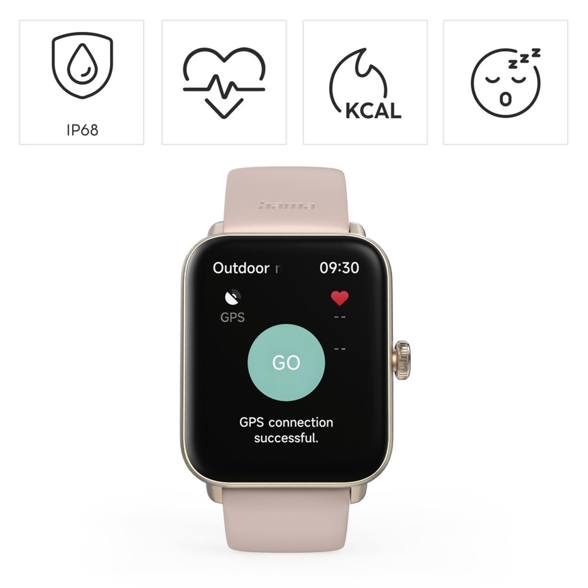 HAMA Smartwatch 6010 Refurbished, GPS, 44mm, Rosa 2/6