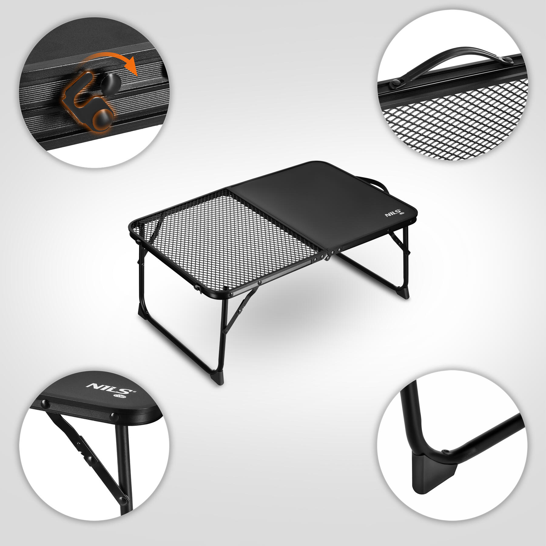 Opvouwbare kampeertafel NC3406 Nils Camp voor kamperen, caravan 3/7