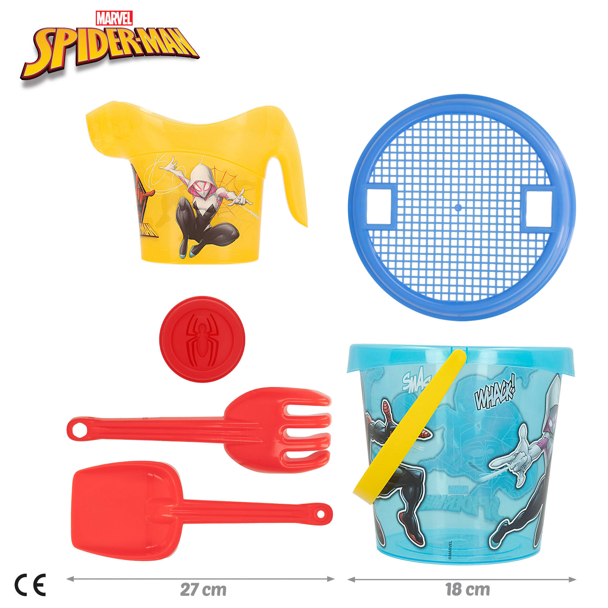 Spider-Man Ensemble seau de plage avec accessoires serviette et sac 4/7