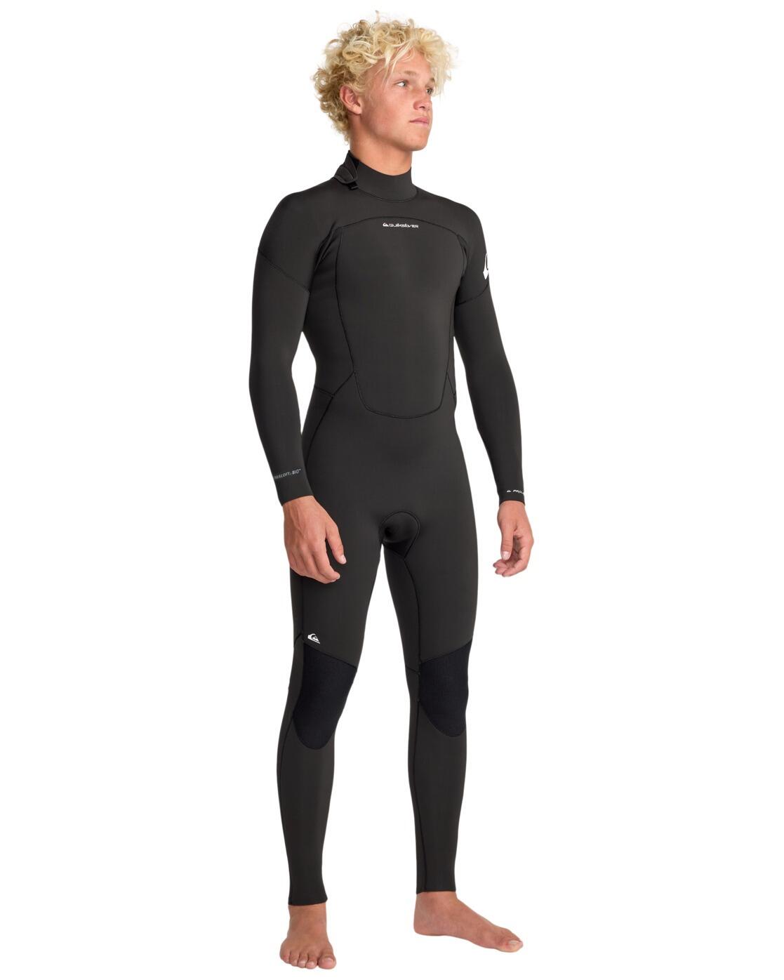 Traje de surf con cremallera posterior PROLOGUE+ 4/3MM Negro Hombre 3/4