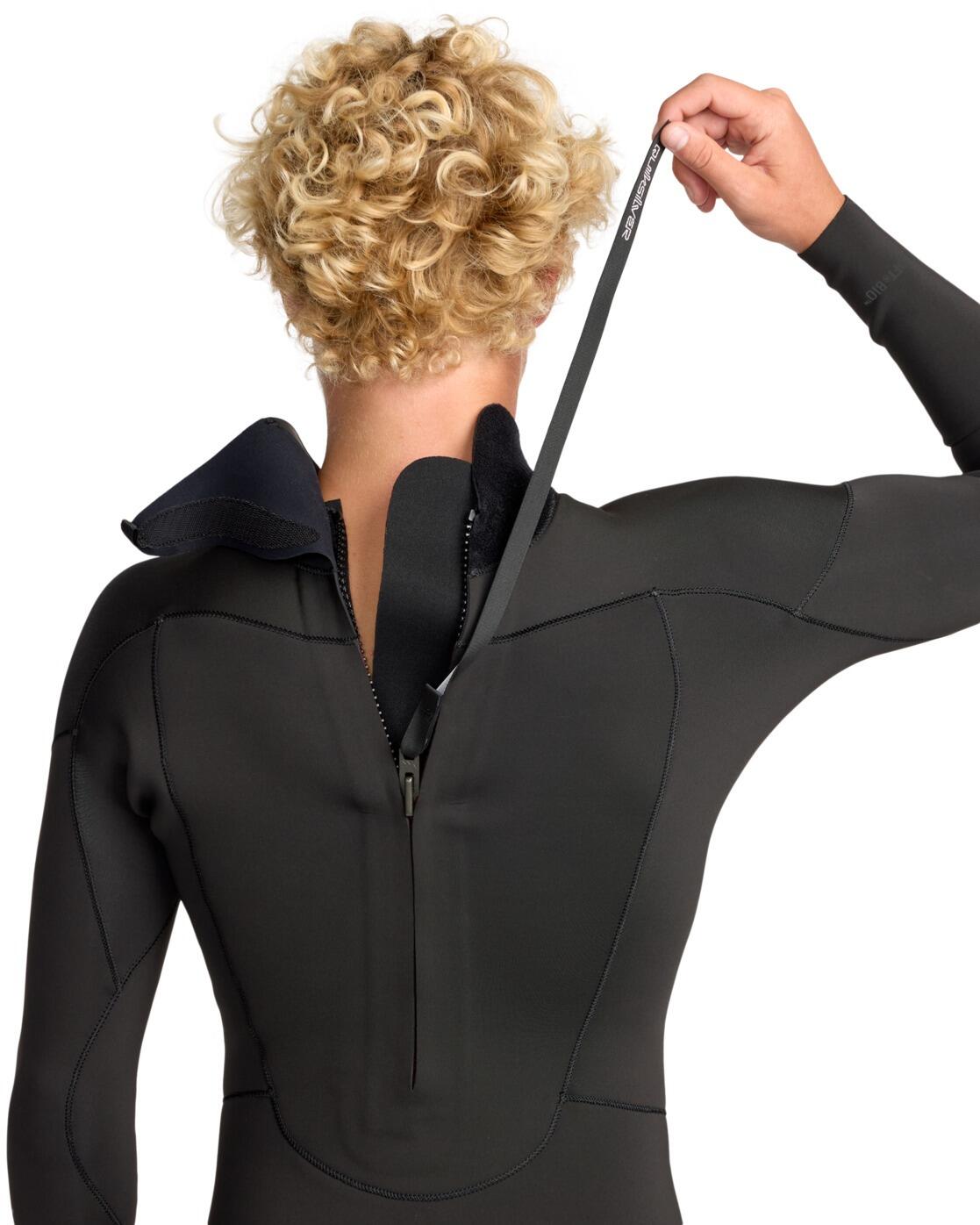 Traje de surf con cremallera posterior PROLOGUE+ 4/3MM Negro Hombre 4/4
