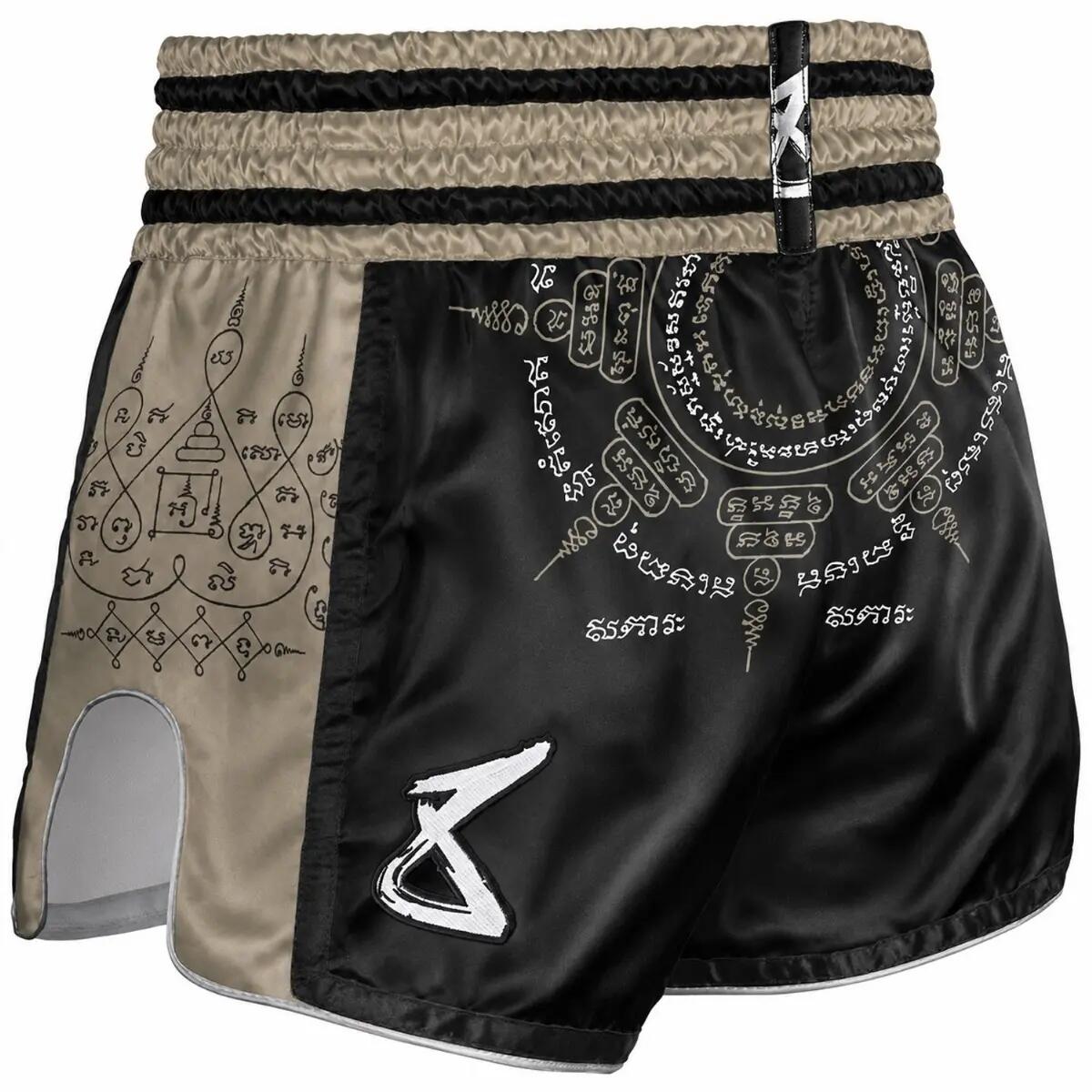 Muay Thai Shorts 8 Weapons 8 Ways Yant 2.0 black-sand S 3/3