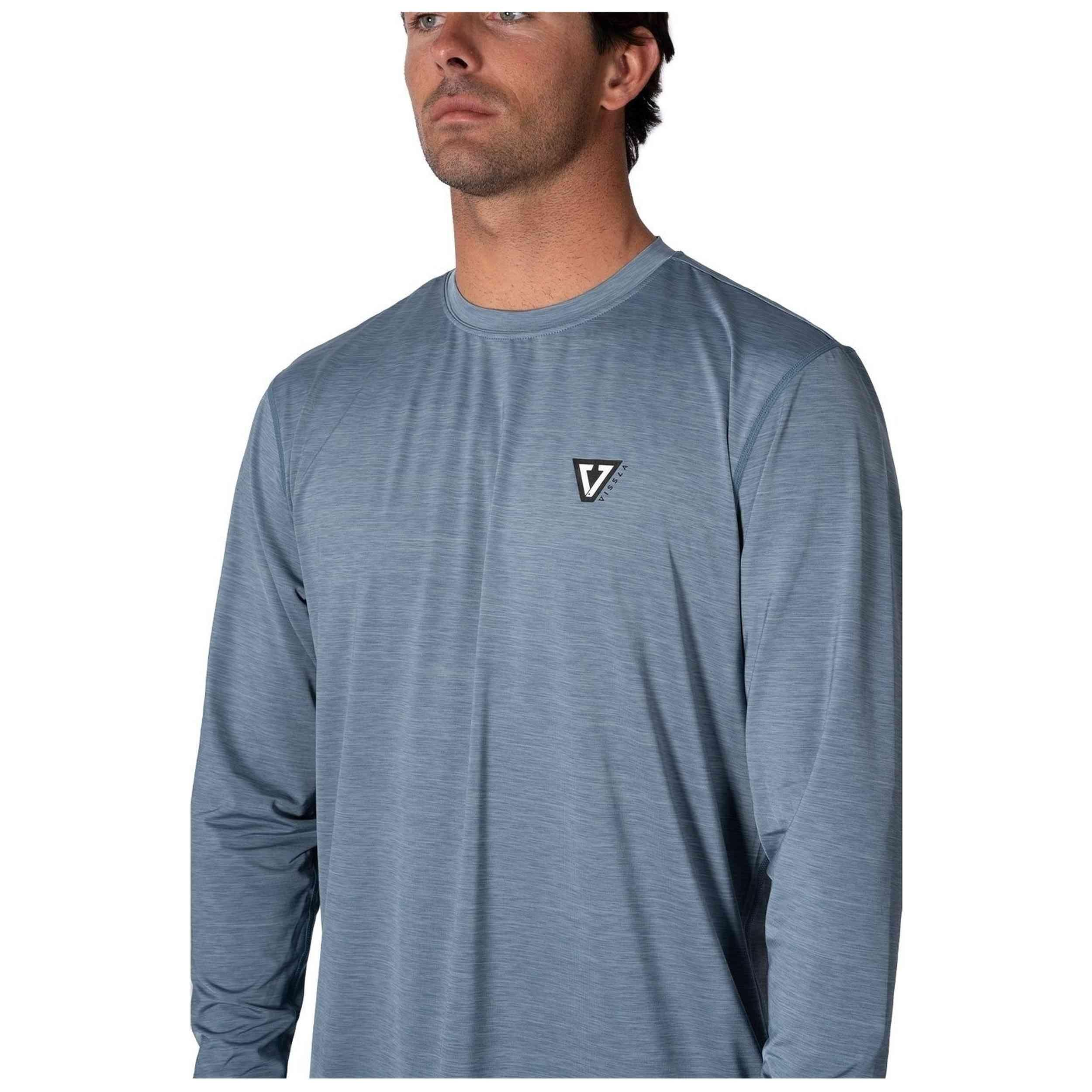 T-shirt à manches longues Vissla modèle ML02WTEL-SLH pour homme 3/4
