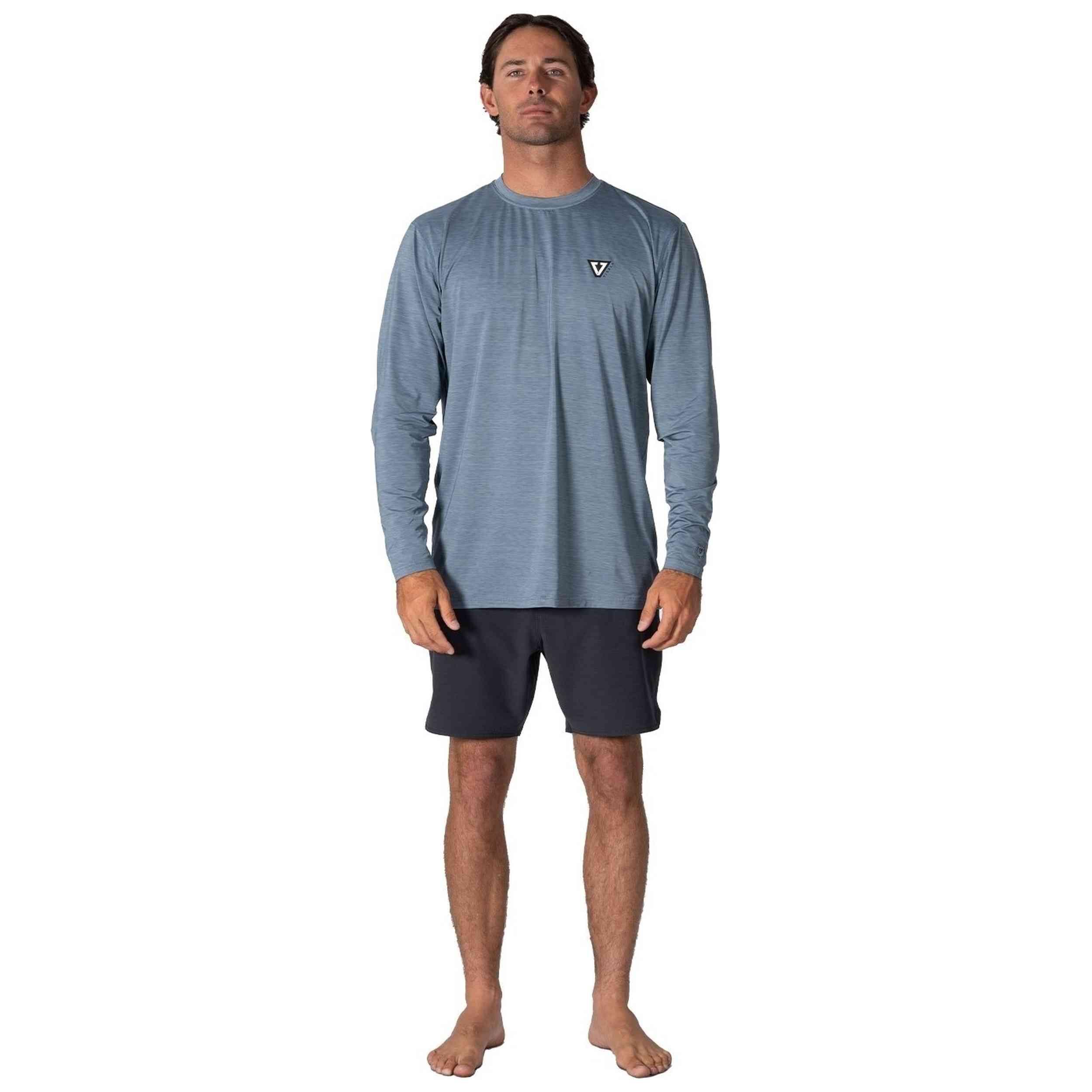 T-shirt à manches longues Vissla modèle ML02WTEL-SLH pour homme 1/4