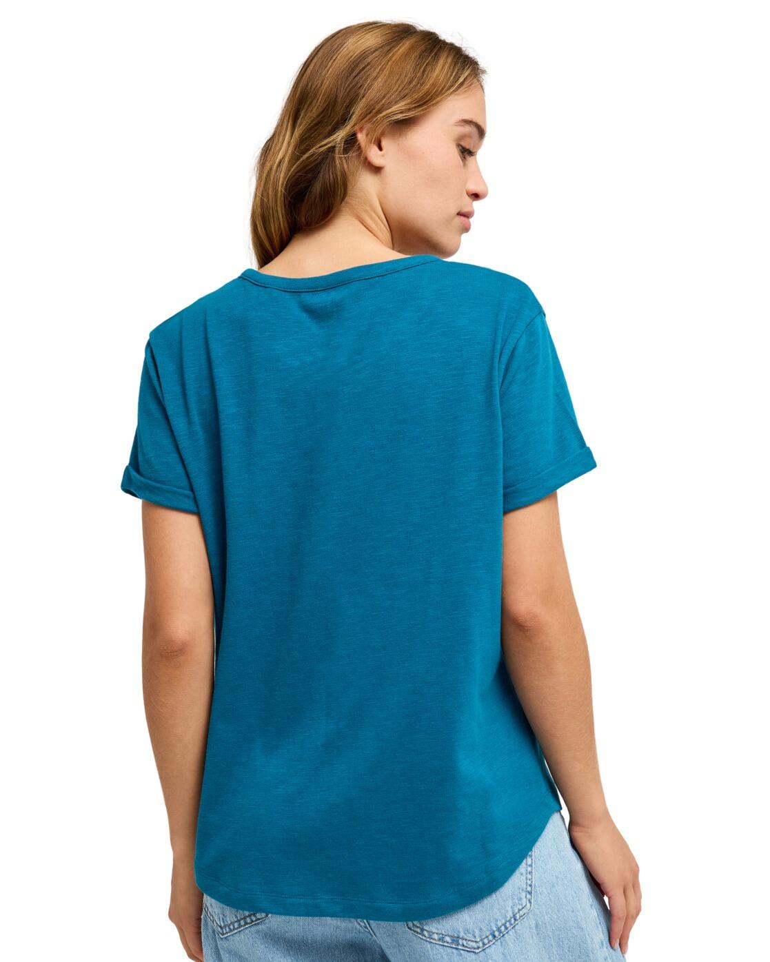 T-Shirt OCEANWAVE REGULAR EMBY Blau Dames 2/4