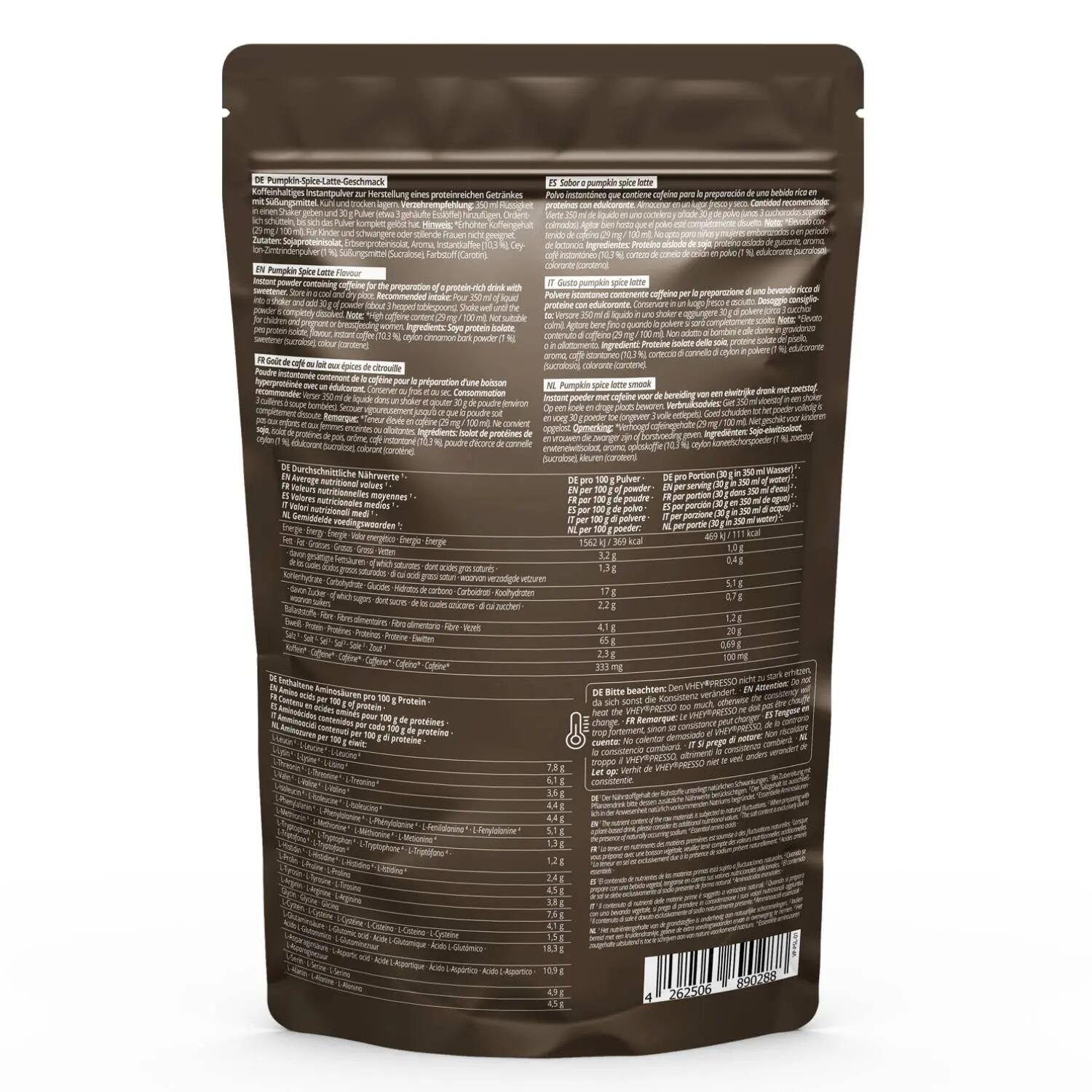 Caffè proteico Vheypresso Iced Coffee Pumpkin Spice Latte 800 g 2/5