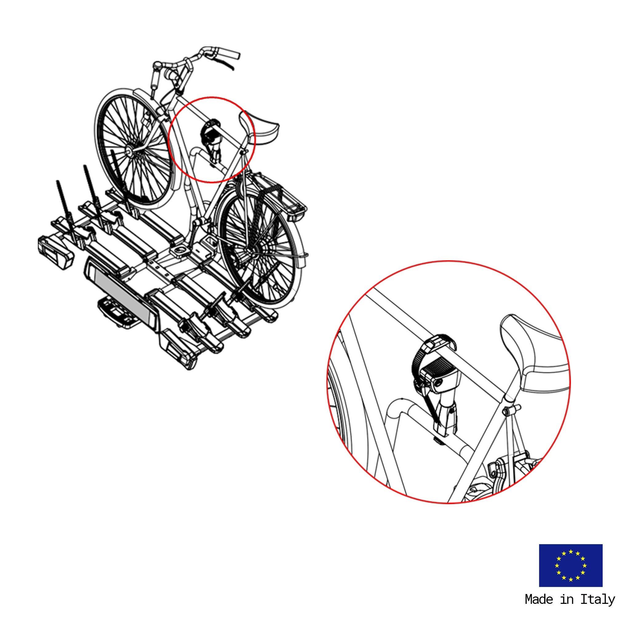 PORTE-VÉLOS 2 VÉLOS GITANO SPECIAL PLIABLE ET BASCULANT - FABBRI 4/7