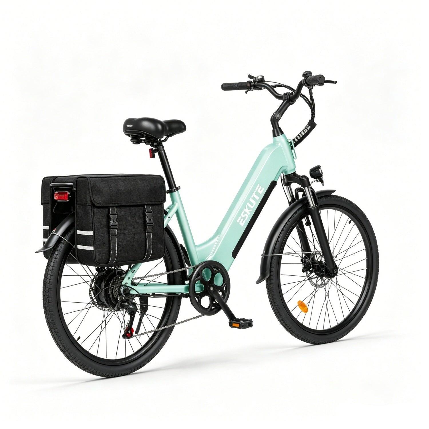 ESKUTE C202 Bicicleta Elétrica 250W 48V17.5Ah 26" Verde 5/5