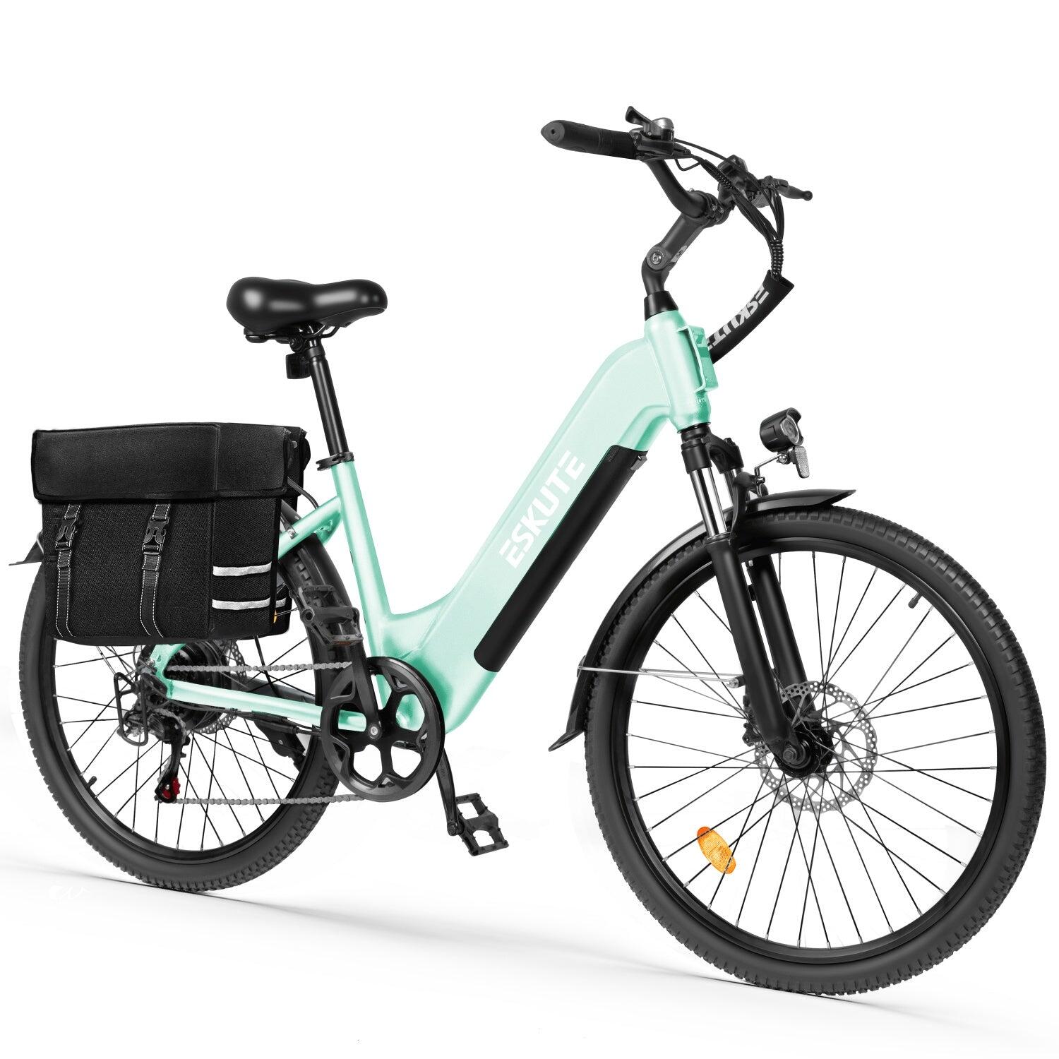 ESKUTE C202 Bicicleta Elétrica 250W 48V17.5Ah 26" Verde 4/5