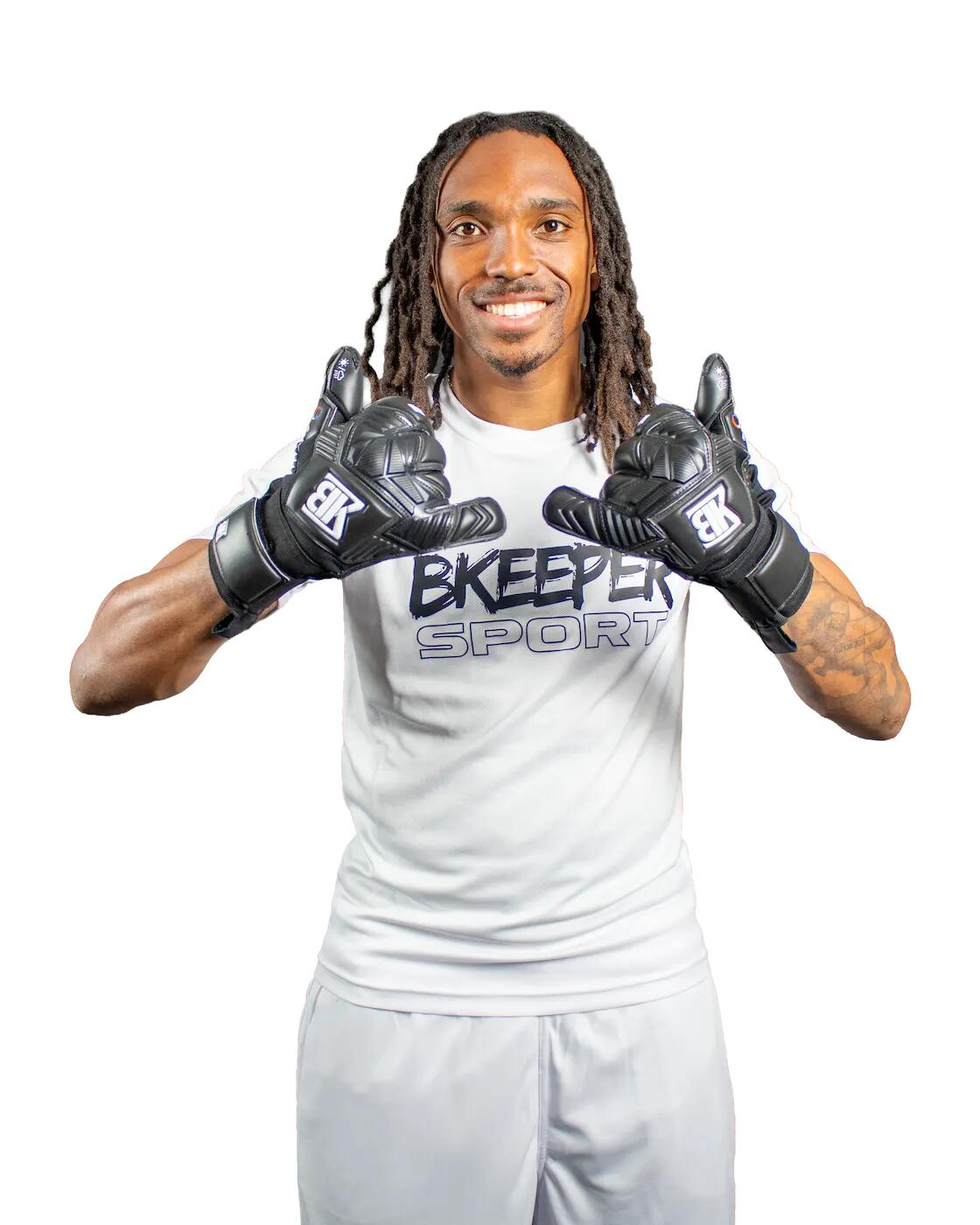 Luvas de goleiro Anzar nº 26 pretas para adultos 2/7