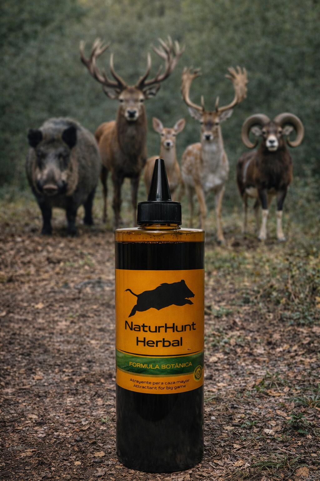 Atrayente para caza líquido 500ml NaturHunt Aditivo HERBAL 2/2