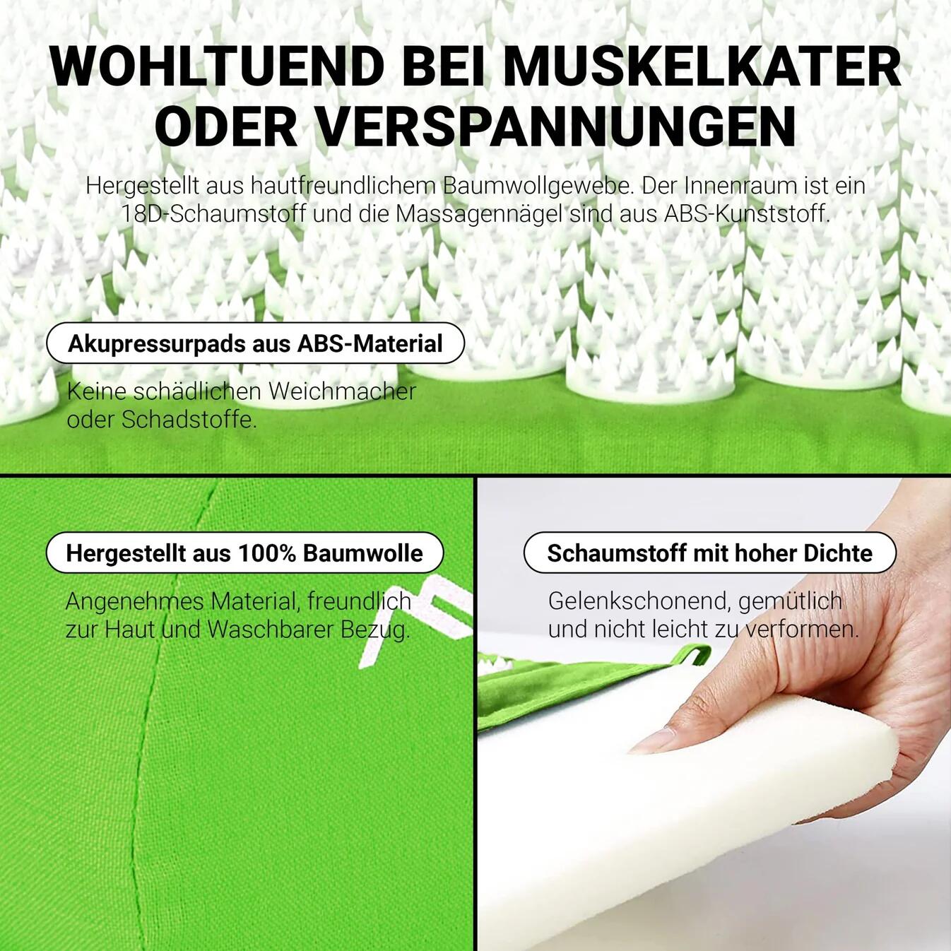 Tapis d'acupression de qualité supérieure 4/6