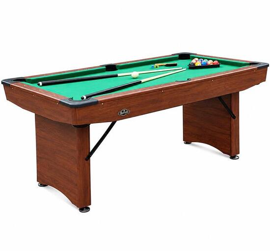 table de billard pliable 5ft marron avec accessoires