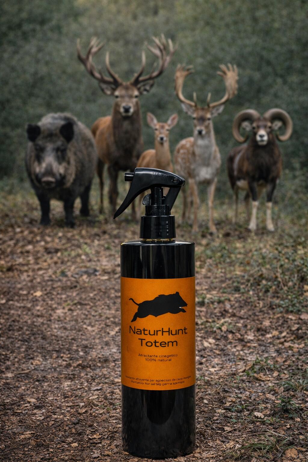 Atrayente para caza líquido 500ml en spray NaturHunt Totem 2/2
