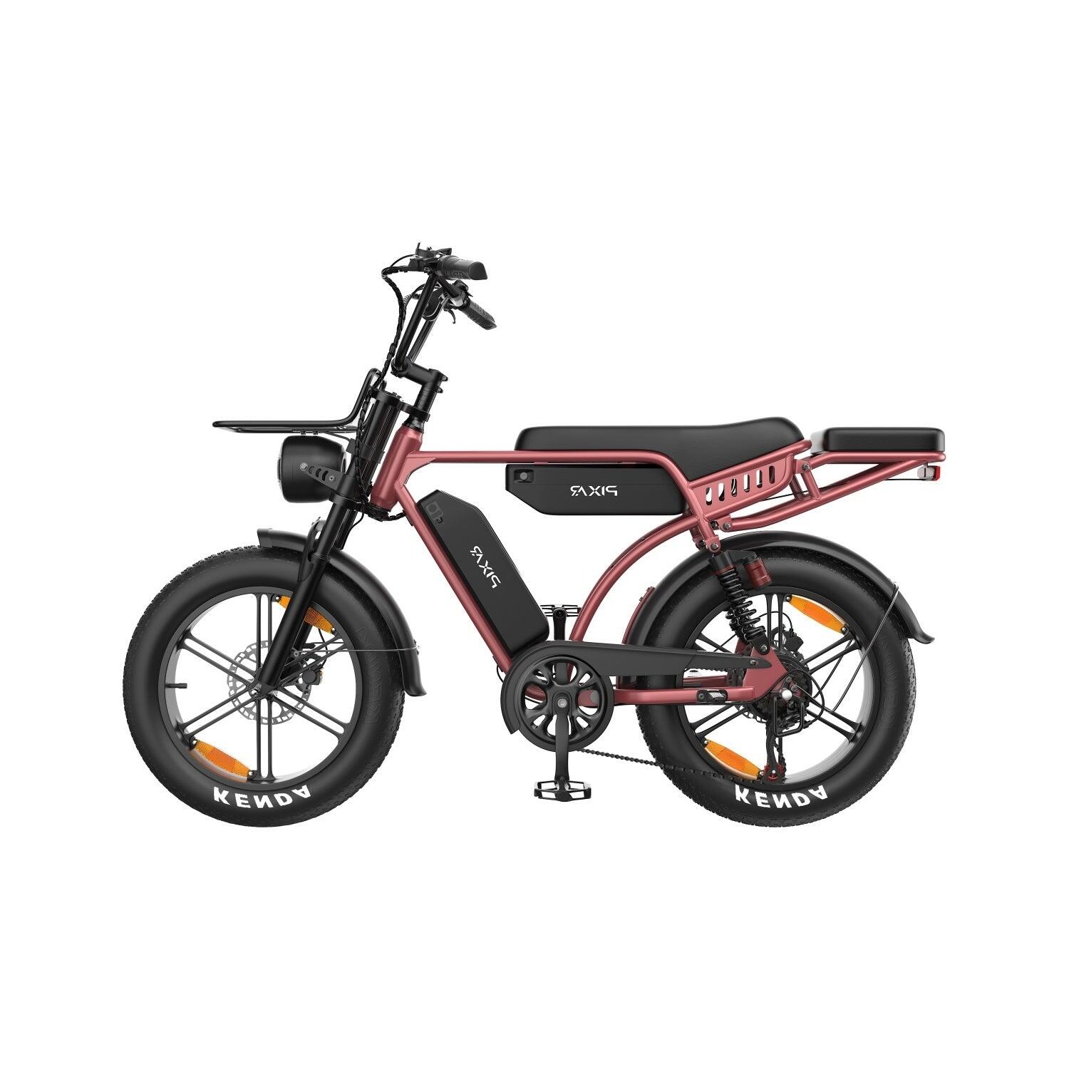 Pixar M9 E-bike 250W 48V17.5Ah+17.5Ah 20" Hydraulische Schijfremmen Roségoud 3/5