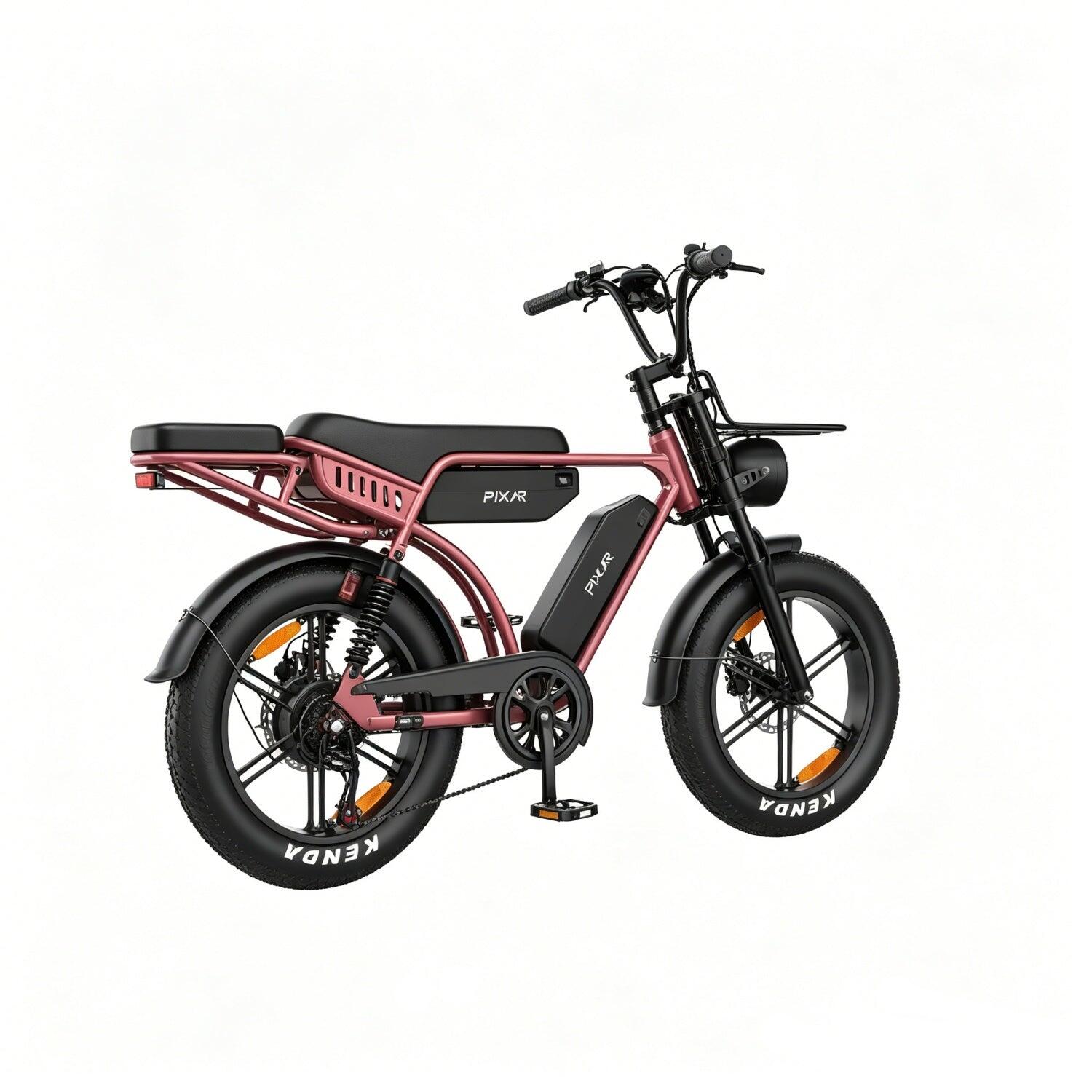 Pixar M9 E-bike 250W 48V17.5Ah+17.5Ah 20" Hydraulische Schijfremmen Roségoud 4/5