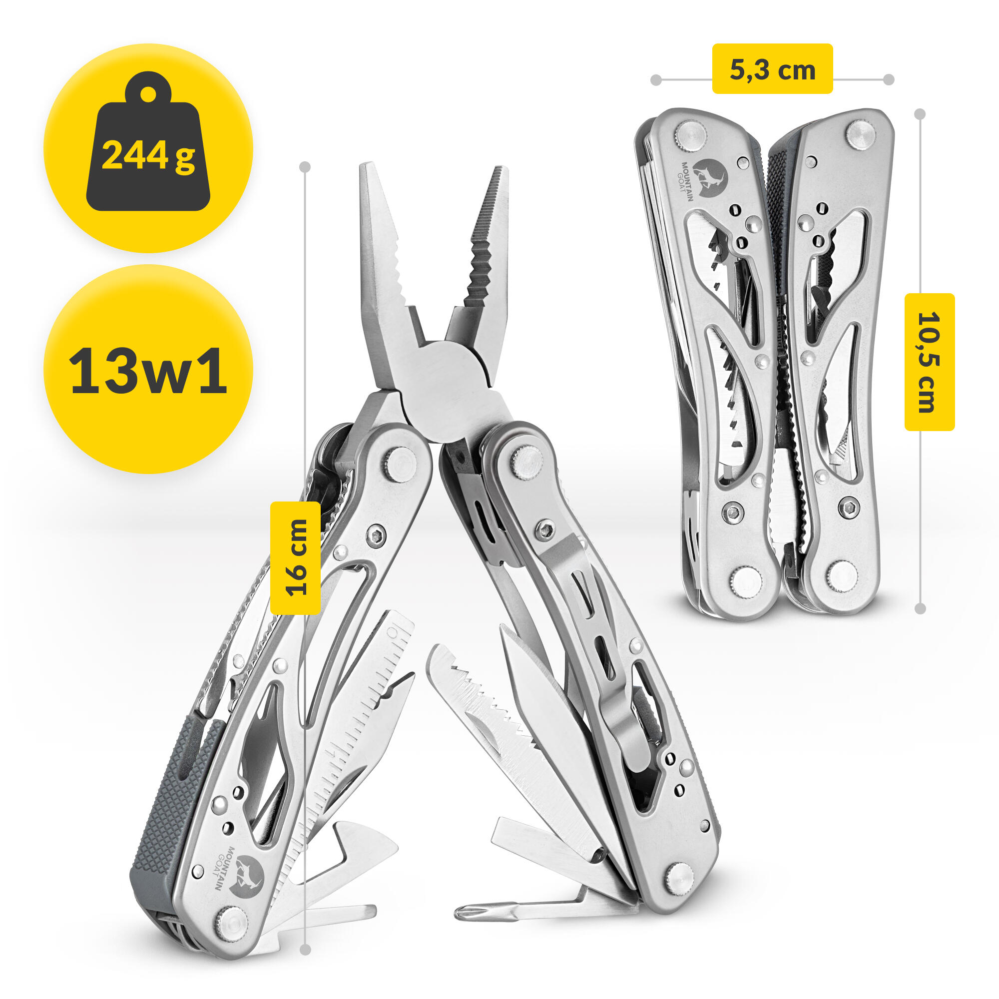 Narzędzie wielofunkcyjne Mountain Goat CarryTOOL Multitool 13w1 3/7