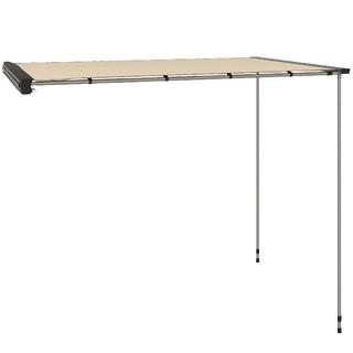 OUTSUNNY Outsunny Tendalino Tetto Auto Impermeabile con Altezza Regolabile 2.5x1.6m Cachi