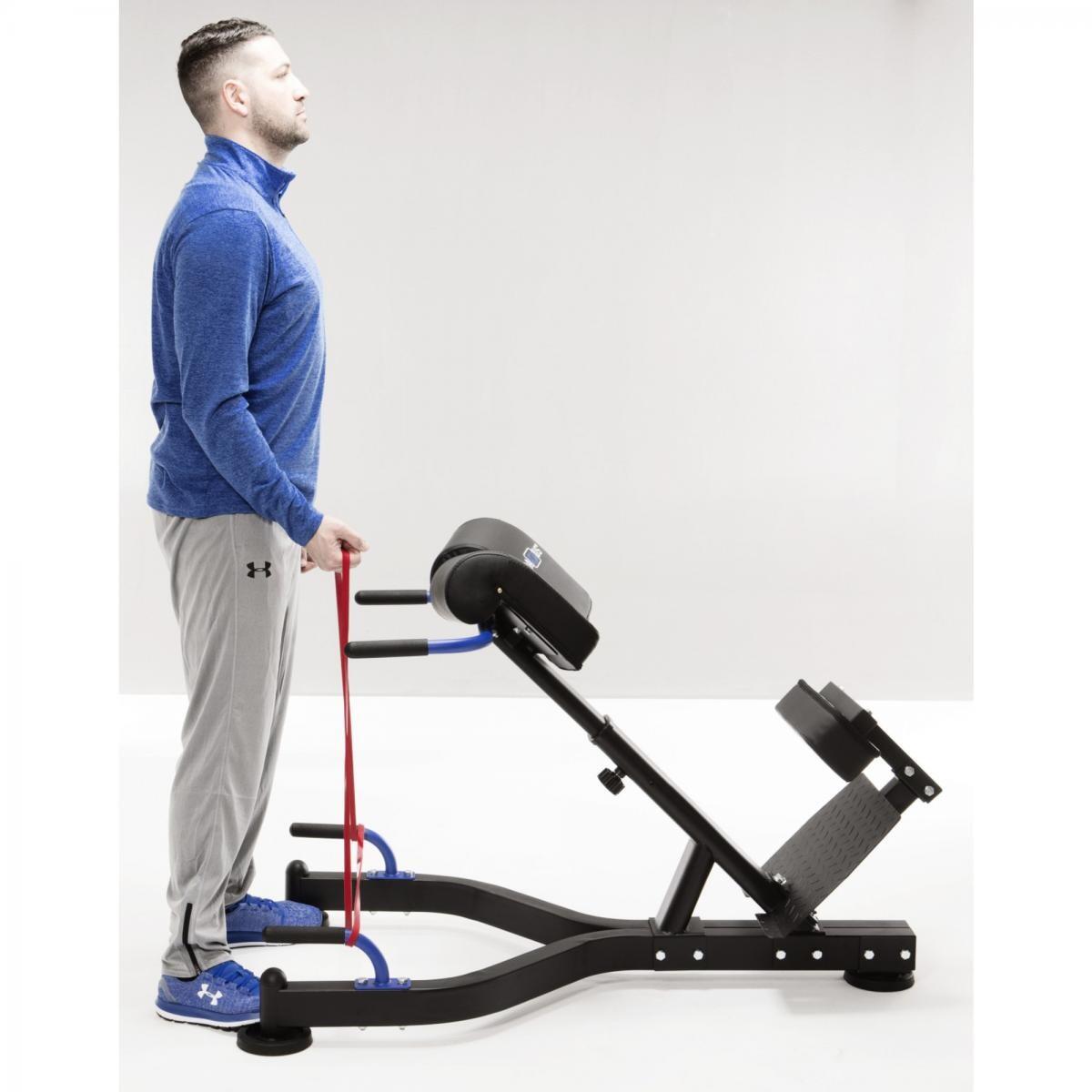 Poste d'hyperextension dorsal PRO avec poignées – Extension du dos, pompes 5/7