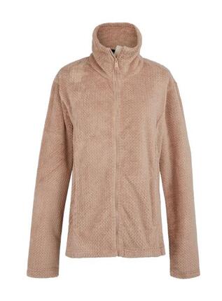 Polaire longue zippée pour femmes Taupe chaud