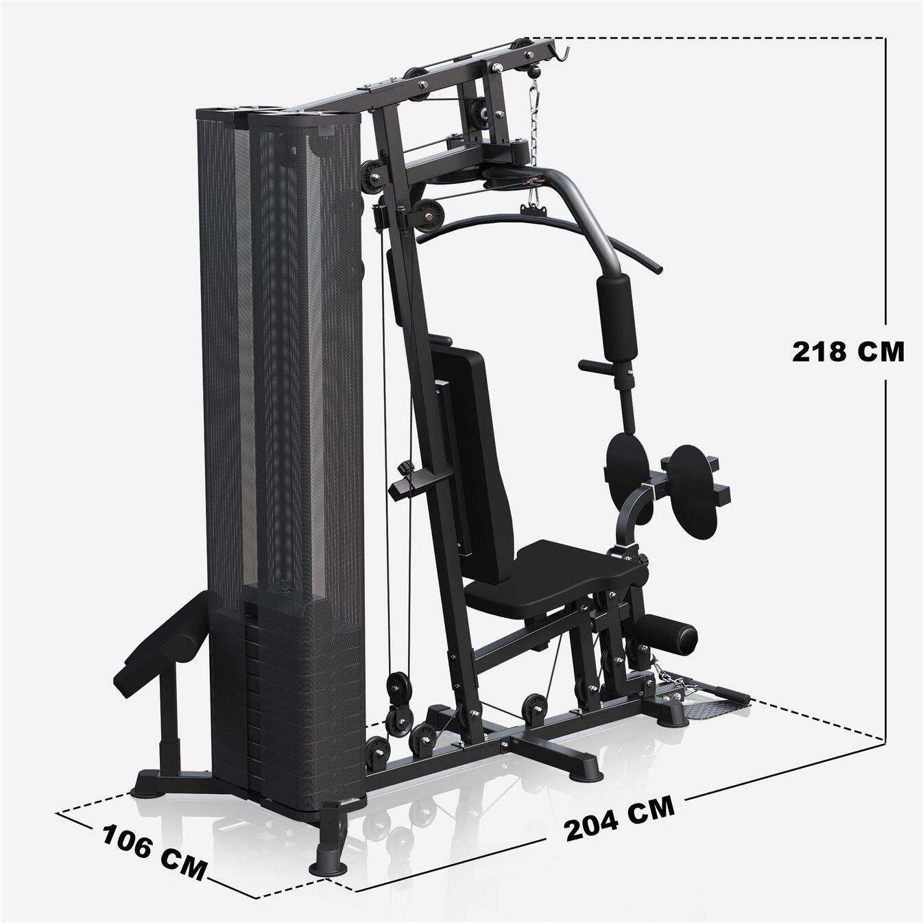 Appareil Musculation Multi Gym - Station Musculation Multifonction, Home Trainer 7/7