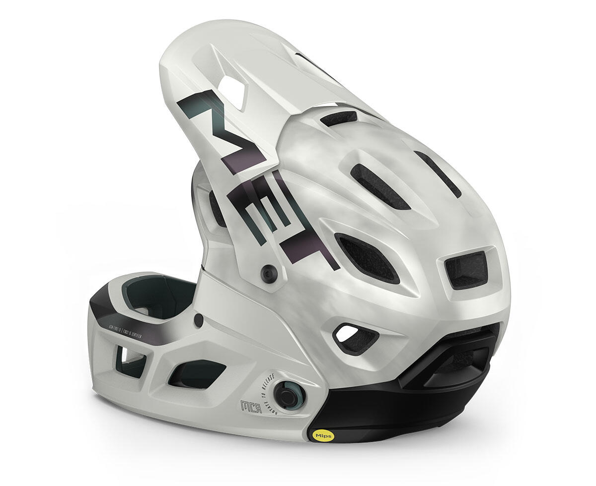 Capacete integral de bicicleta Met Parachute Mcr Mips 3/6