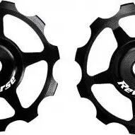 Pair of Reverse Pulleys Steel Bearings 7-12 Speeds Black