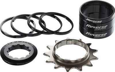 Single speed reverse sprocket kit 13 teeth black