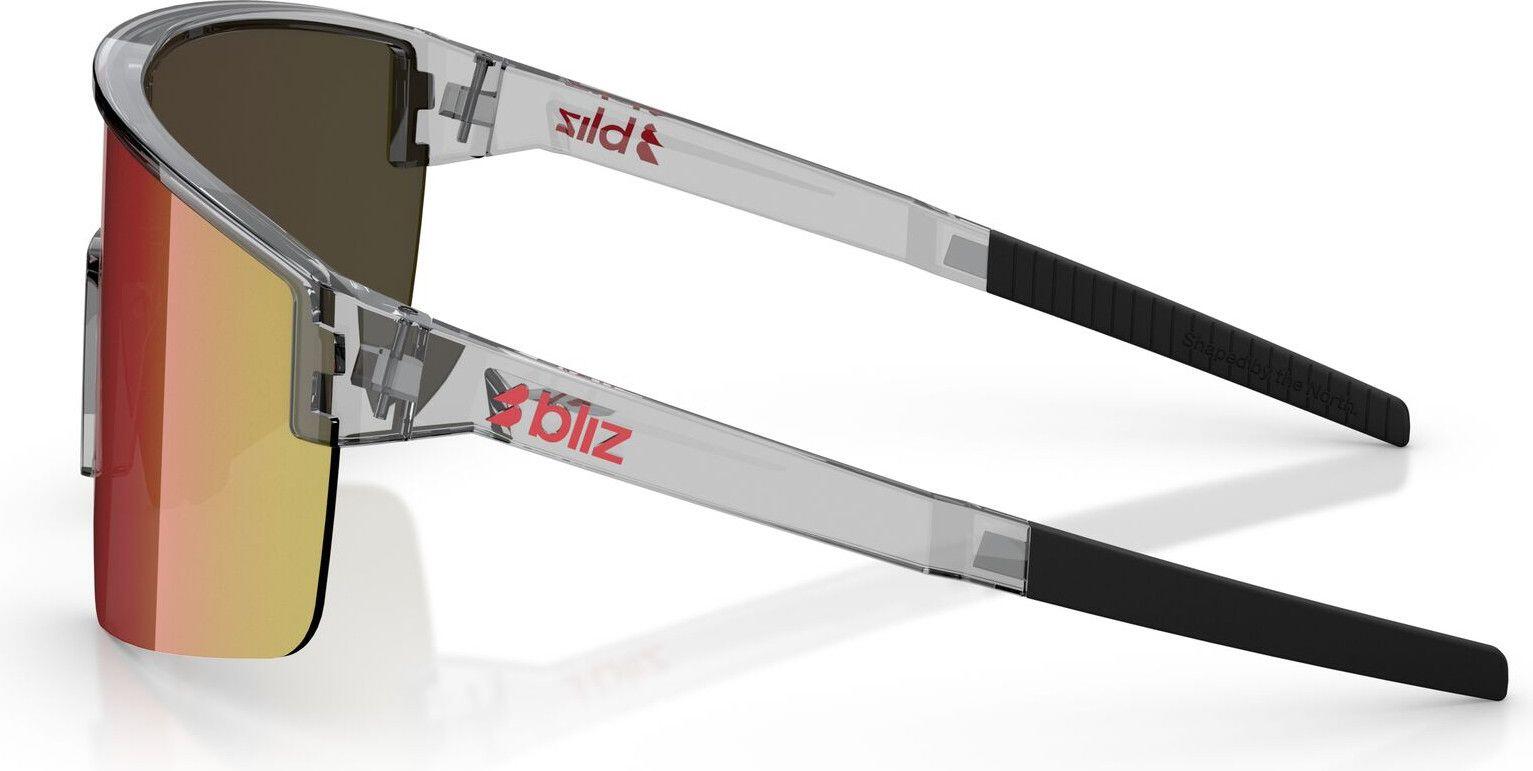 Bliz P004 L Grigio Scuro Trasparente/Rosso Occhiali Unisex 2/6