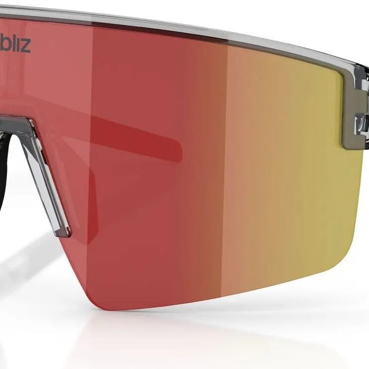 Unisex Glasses Bliz P004 L Dark Grey Transparent/Red