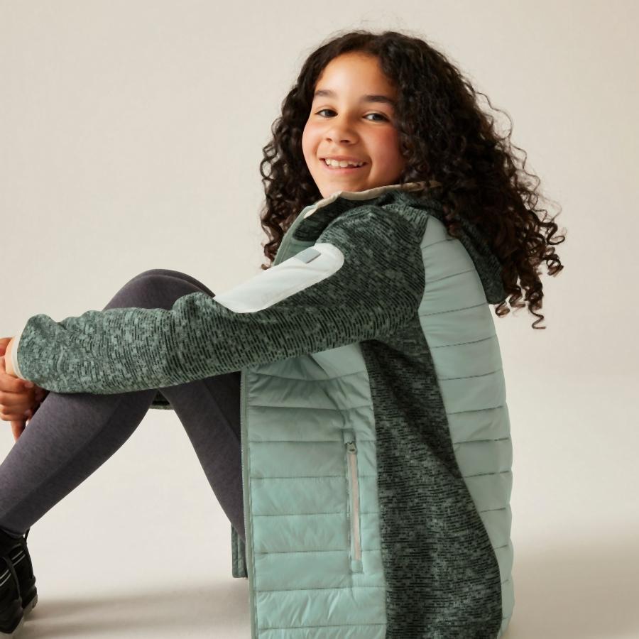 Giacca a hoodie ibrida per bambini Regatta Newhill 2/7