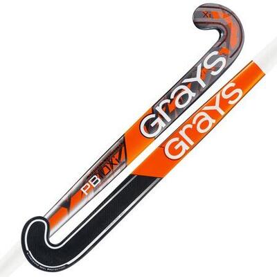 Grays pb10xi probow senior indoor hockeystick zwart/oranje/zilver