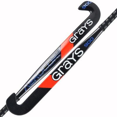 Grays ac900 probow-s senior hockeystick zwart/blauw