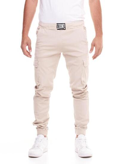 Pantalon cargo minimaliste pour hommes avec revers élastique