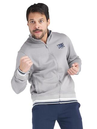 Survêtement homme en coton bio à col montant, ligne minimaliste