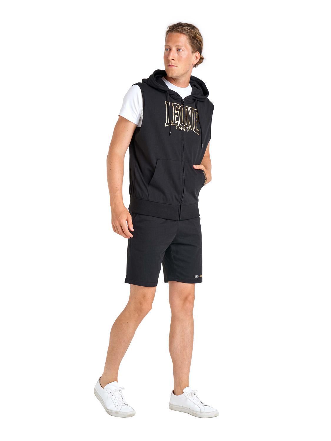 Gold Edition Herren-Weste aus schwerem Jersey mit Kapuze 3/5
