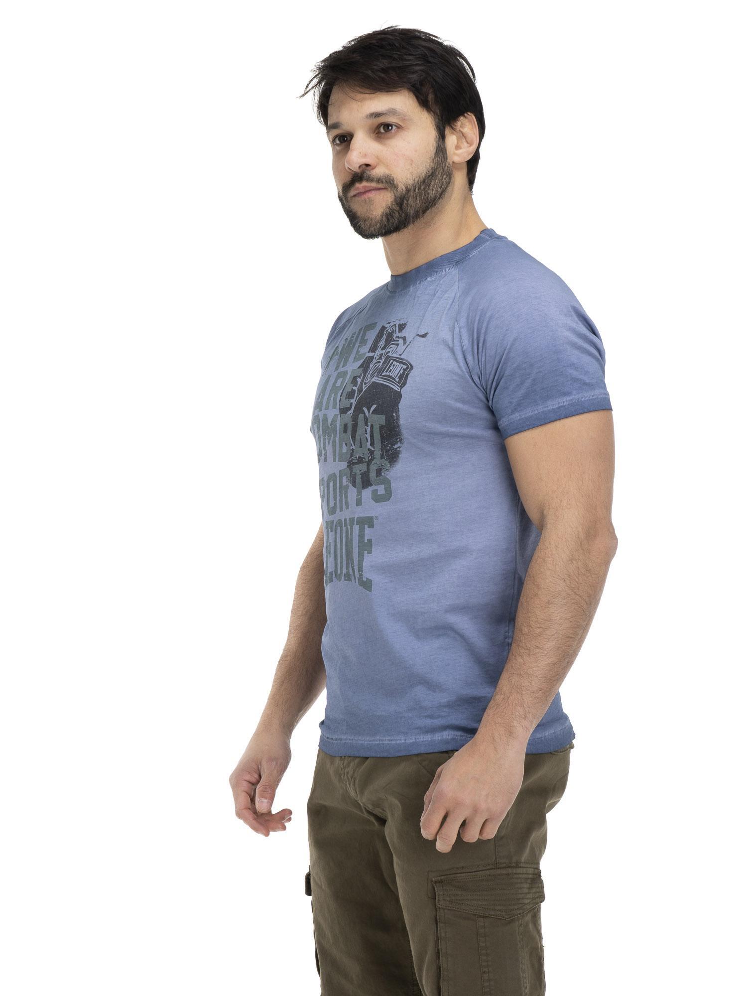 T-shirt da uomo old dye Indigo 3/5