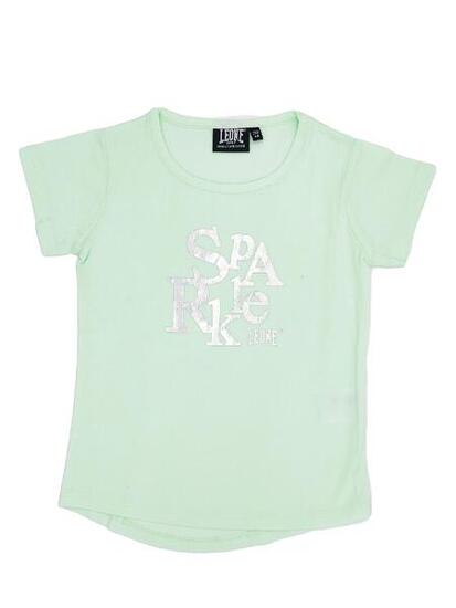 T-shirt fille pailleté manches courtes