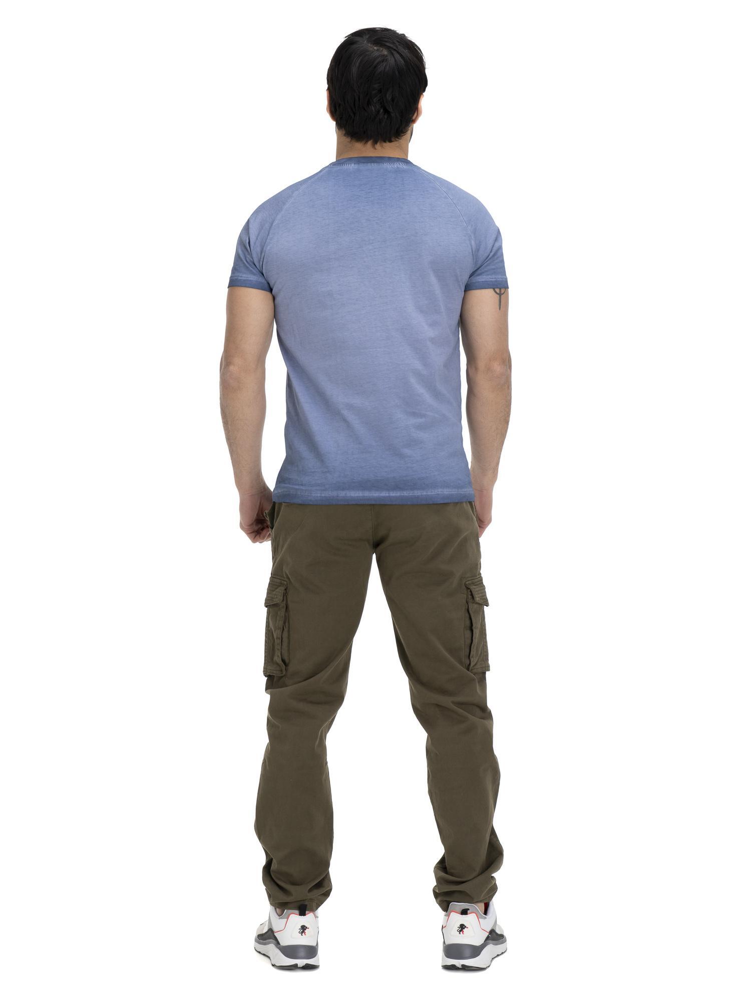 T-shirt da uomo old dye Indigo 4/5